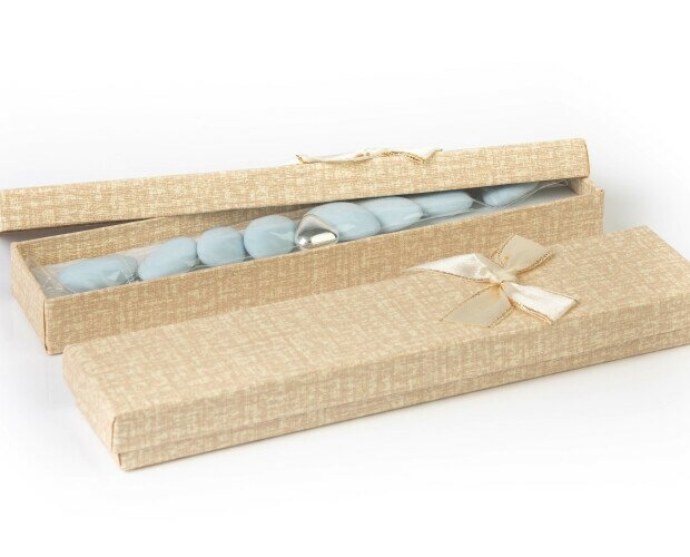 Packaging Versallesas. Versallesas formato Cajita joyero beige.