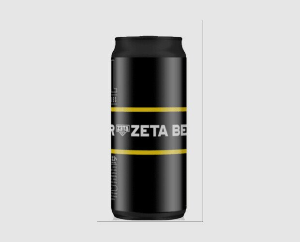 Zeta Hell Lata. Bavarian Helles de estilo alemán , 5,5%. 44 cl. Artesana de elaboración en España
