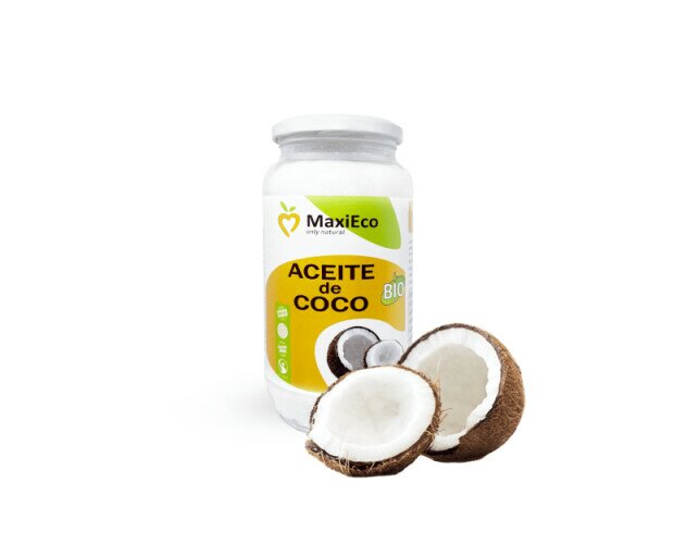 Aceite de Coco BIO 830 ml. Ayuda a mejorar la digestión. EXTRA VIRGEN Sin Refinar, Crudo