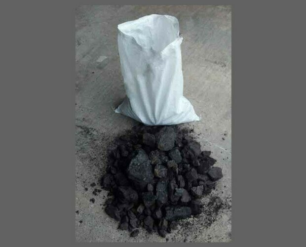 Carbón mineral de hulla. Saco de carbón mineral hulla para fragua