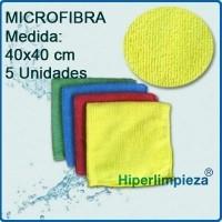 Bayetas de Microfibra. De 250gr-m2, en 4 colores diferentes