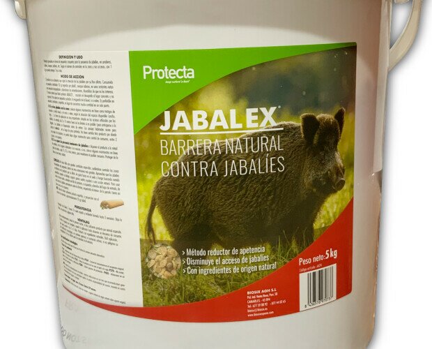 Jabalex. Condicionador del entorno para jabalíes. Barrera natural sin productos nocivos.