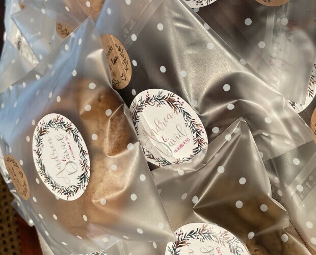 Cookies Boda. Bolsitas personalizadas para regalar en bodas a los invitados.
