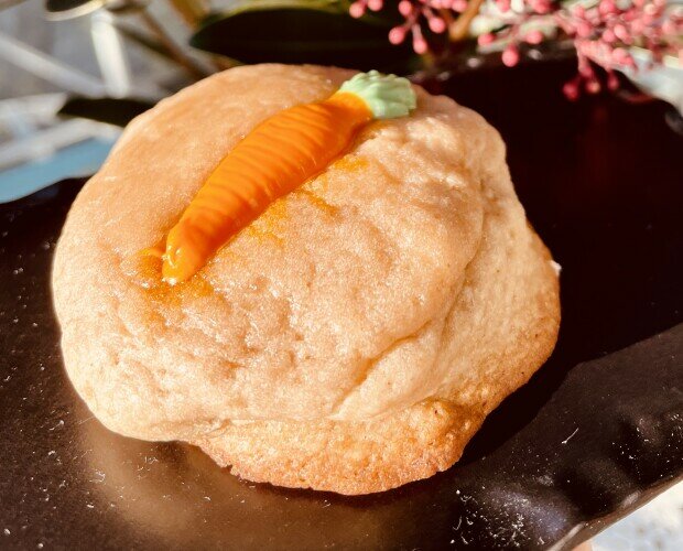 Cookies carrot. Cookies con sabor a la famosísima tarta de zanahoria.
