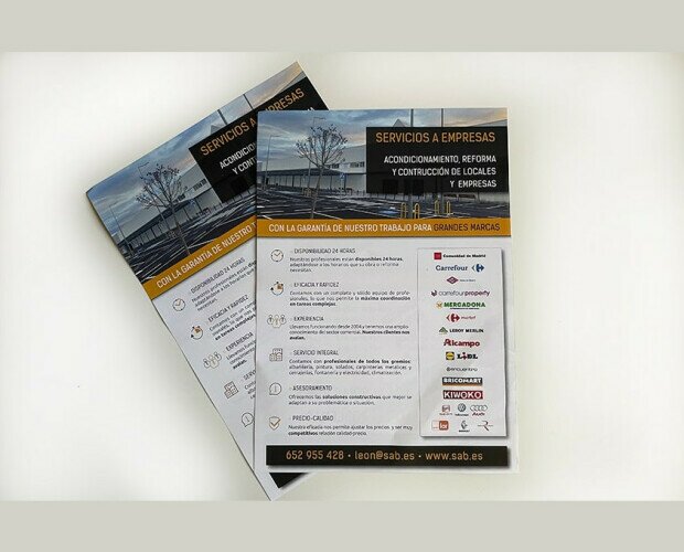 Diseño de flyers publicitarios. Servicios de diseño gráfico par empresas