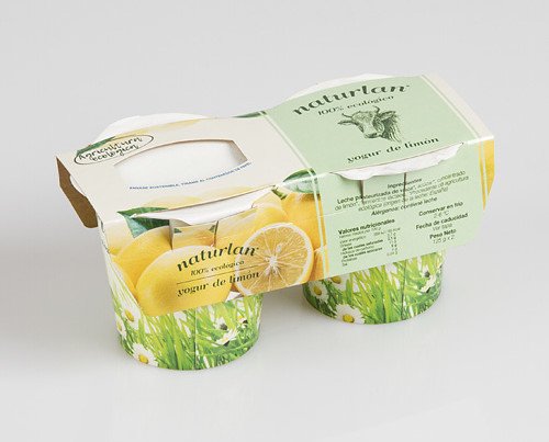Yogur de limón. Con aroma natural de limón procedente de la agricultura ecológica