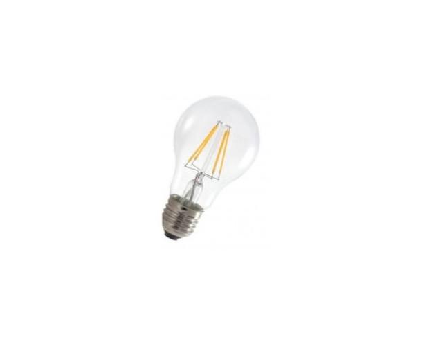 Bombilla LED filamento. A60, 6W (60W), blanco cálido E27
