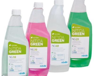 Productos Nítida Green. Productos ecológicos certificados con la Eco-Etiqueta oficial europea Ecolabel