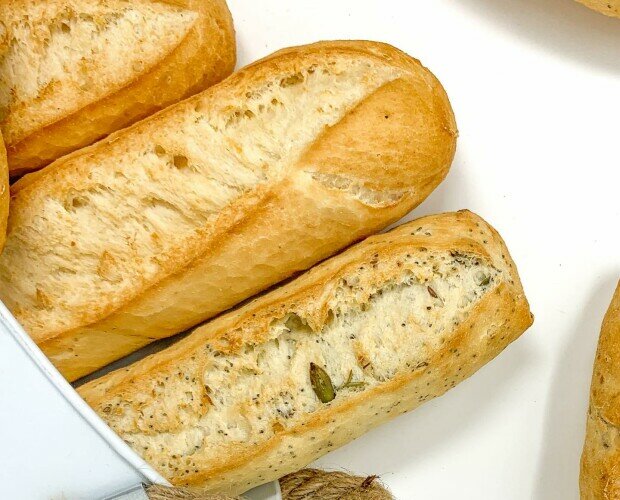 Variedad de pan. Ofrecemos una amplia gana de pan sin gluten