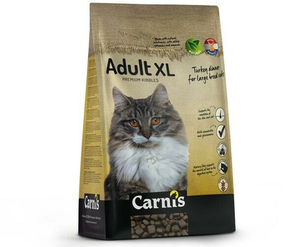 Alimento seco Adult XL para gatos. Es un alimento especialmente apto para gatos adultos de raza grande