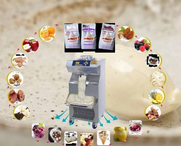 Productos semielaborados. Productos semielaborados para máquinas de helado