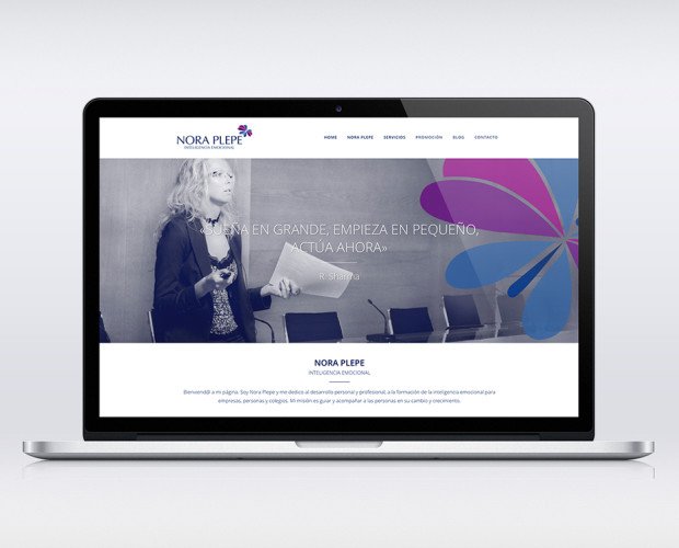 Diseño de Página Web. Diseño página web para Nora Plepe, Coach e inteligencia emocional de Castellón.