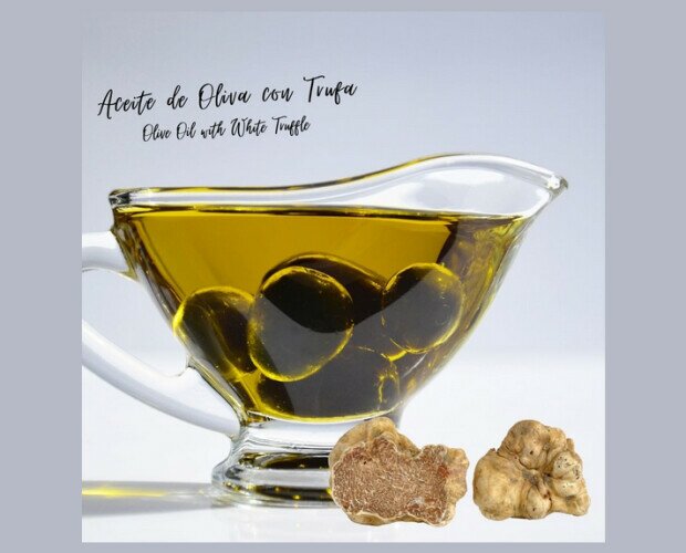 Aceite de oliva con trufa. Resalta el sabor de tus platillos con el aceite de oliva trufado.