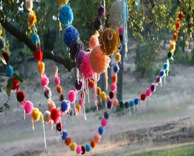 Pompones. Gran variedad de diseños y colorido