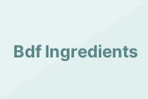 Bdf Ingredients