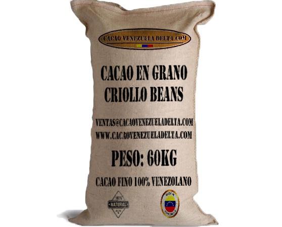 Criollo Beans 60KG. Cacao venezolano