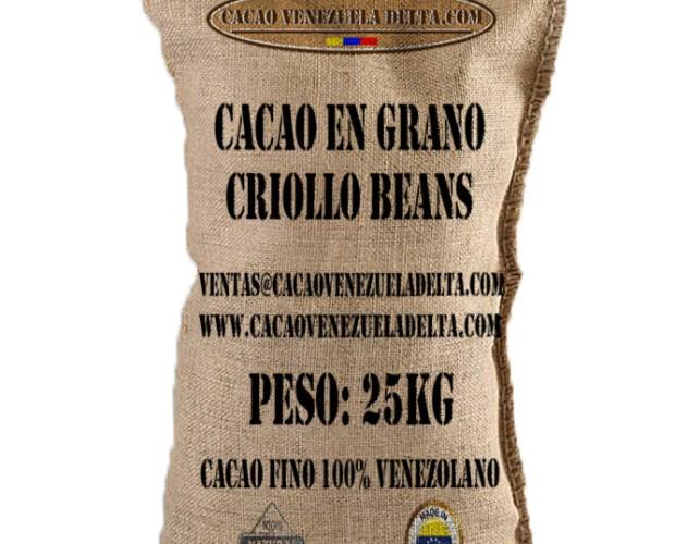 Criollo Beans 25KG. Cacao Venezuela