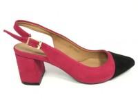 Zapatos de Fiesta de Mujer. Zapatos rosa con negros