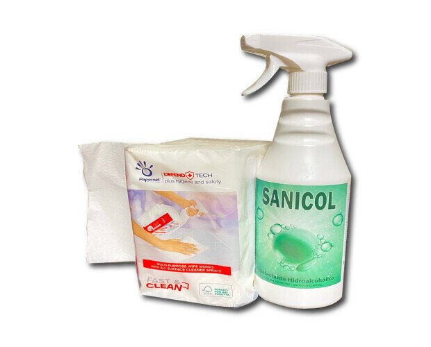 Desinfectantes de Superficies.Kit SANICOL para una desinfección completa