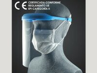 Pantallas Faciales Protectoras. Pantalla Protectora Facial Certificada CE, catalogada como EPI.