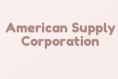 American Supply Corporation