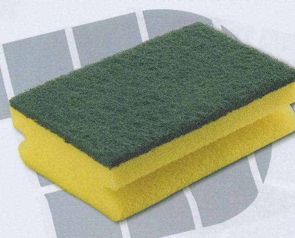 Esponja. Esponja ergonómica con fibra verde