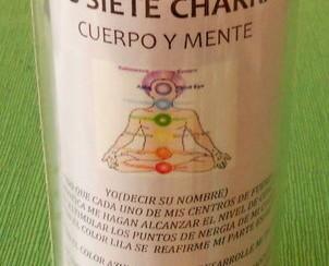 Velón siete chakras. Óptimo para equilibrar los chakras, nuestra mente, nuestras emociones y nuestro entorno