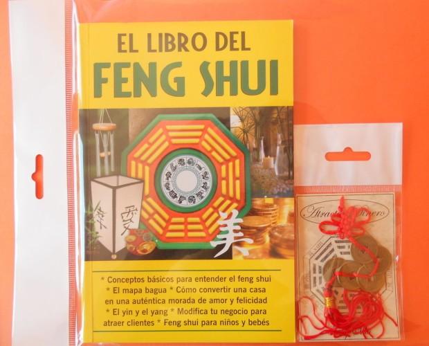 Kit Feng Shui. Formado por libro de Feng Shui y atractor de monedas para atraer la riqueza