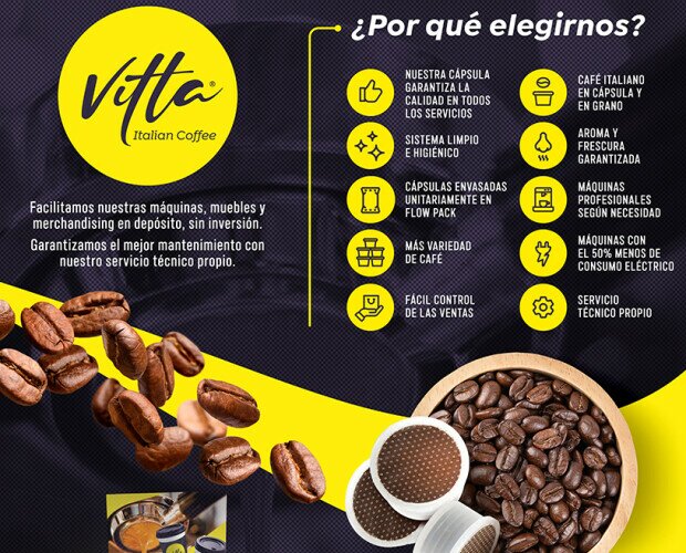 Café Vitta Italian Coffee. Descubra las ventajas de trabajar con Vitta, productos de calidad y el mejor servicio