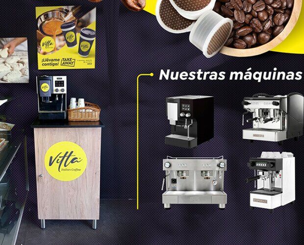 Cafe Vitta Italian Coffee. Máquinas profesionales en deposito para cualquier negocio, servicio tecnico propio.