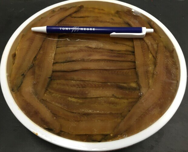 Filete de anchoa 00. El filete de anchoa más grande, en aceite de Oliva