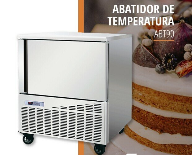 Abatidor de temperatura Brunetti AB. Termostato digital y ajuste de temperatura preciso para cada tipo de alimento