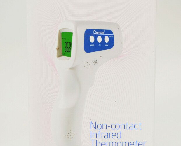 Termómetro. Este termómetro es ideal para medir la temperatura sin entrar en contacto directo