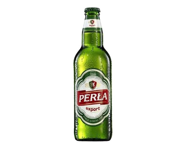 Perla Export. cerveza refrescante de sabor delicado y sutiles fragancias