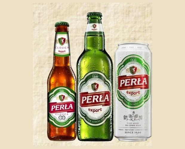 Cerveza Perla Export. Cerveza lager premium. Botella no retornable de 330 ml, 500 ml, lata de 500 ml
