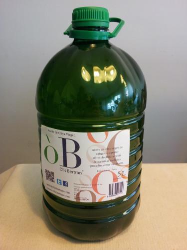 Aceite de oliva virgen extra. Garrafa PET de 5 litros