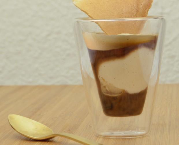 Affogato. Prepare café affogato en su heladeria con nuestro helado de vainilla eco