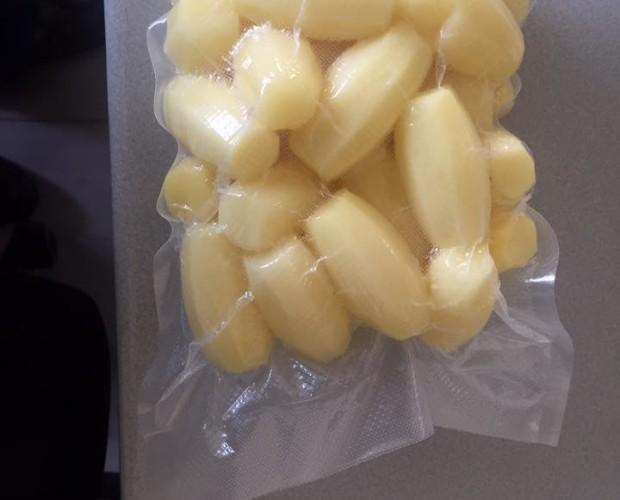 Patatas 7 Aristas. Con una caducidad máxima de 3 días y deben conservarse en una cámara frigorífica