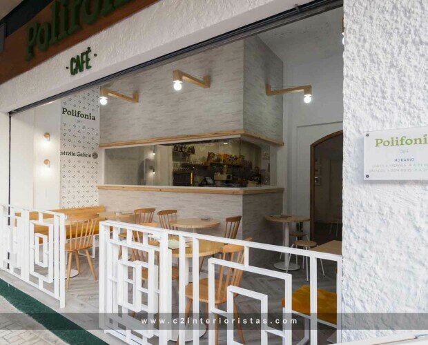 Diseño de cafetería en Málaga. Diseño de interiorismo y reforma de cafetería en Málaga