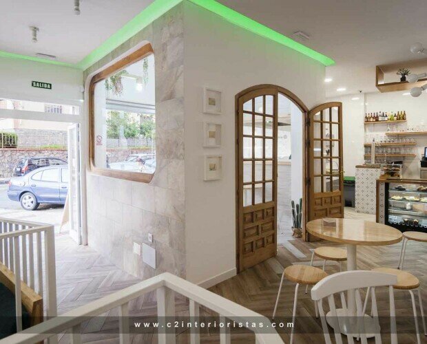 Diseño de cafetería en Málaga. Diseño y reforma de cafetería en Málaga