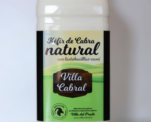 kéfir de 1 litro. Kéfir natural de leche de cabra con probióticos añadidos