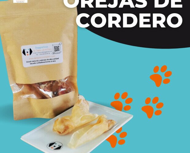 Snack Orejas de Cordero. Snack natural y sabroso de alta calidad