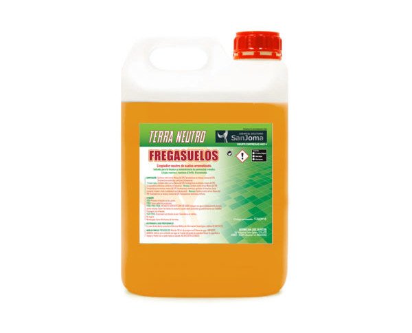 Fregasuelos Naranja. Su fórmula concentrada garantiza una limpieza, brillo e higiene total en todo tipo de suelos
