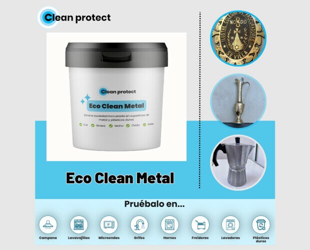Limpiador de metales ECO. ECO clean metal es ideal para remover la suciedad incrustada