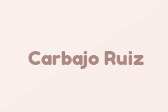 Carbajo Ruiz