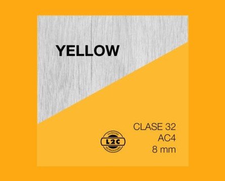 Laminados Yellow. Dimensiones del tablón 1380 x 193 x 8 mm
