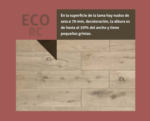 Eco RC. Tiene certificado de madera sostenible FSC 100%