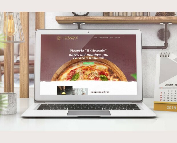 Página web Il Girasole. Página web para pizzería Il Girasole