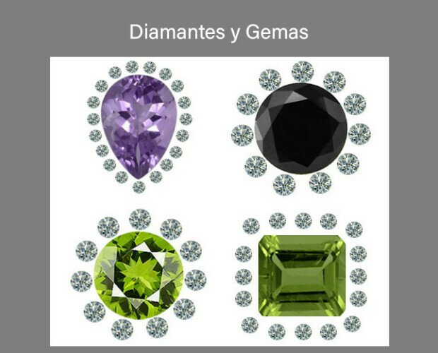 Gemas y diamantes. Diamantes y piedras preciosas certificadas