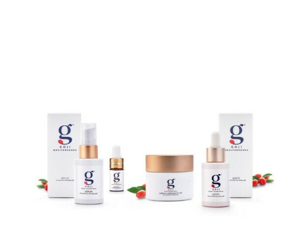 Pack productos Goji. Sérum, Aceite Facial y Crema Hidratante